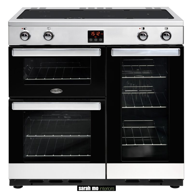 BEL-COOKCENTRE-90EI-STA - Belling Cookcentre 90Ei 90cm elektrische inductie kookplaat - Landelijke meubels en verlichting - Sarah Mo