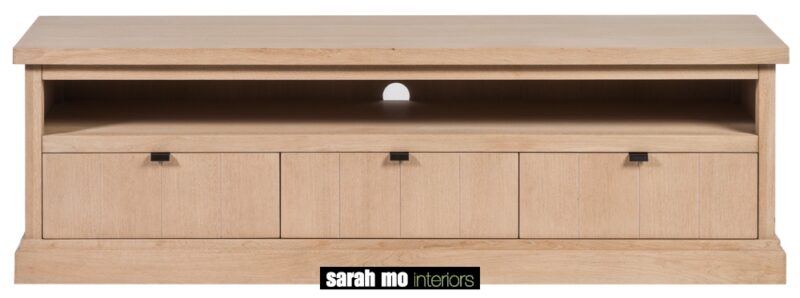 Tv-dressoir in eik natuur - Lade - Landelijke meubels en verlichting - Sarah Mo