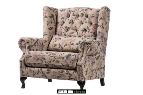 Armfauteuil in diverse bekledingen en pootkleuren mogelijk - Loveseat - Landelijke meubels en verlichting - Sarah Mo