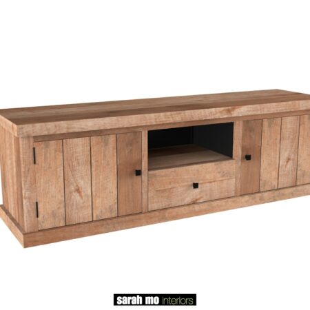 Groot tv-dressoir met 2 deuren en 1 lade - Dressoir - Landelijke meubels en verlichting - Sarah Mo