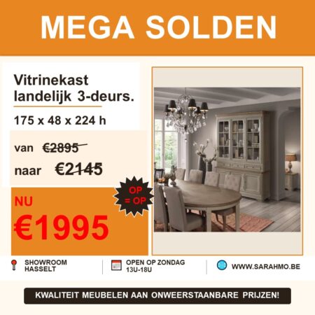 Mega solden landelijke kast REN103 sarah mo hasselt Mega solden landelijke kast REN103 sarah mo hasselt