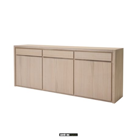 PAL110 Eiken dressoir wandkast bij Sarah mo, maatwerk in eiken meubelen