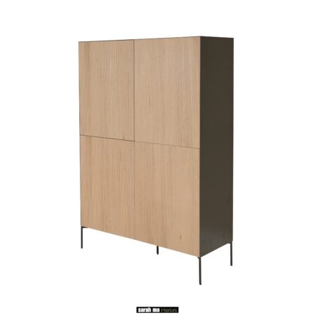 RAF113 Eiken barkast industriele look, eiken kast van Sarah mo meubelwinkel limburg Antwerpen