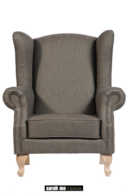 Armfauteuil in diverse bekledingen en pootkleuren mogelijk - Club stoel - Landelijke meubels en verlichting - Sarah Mo