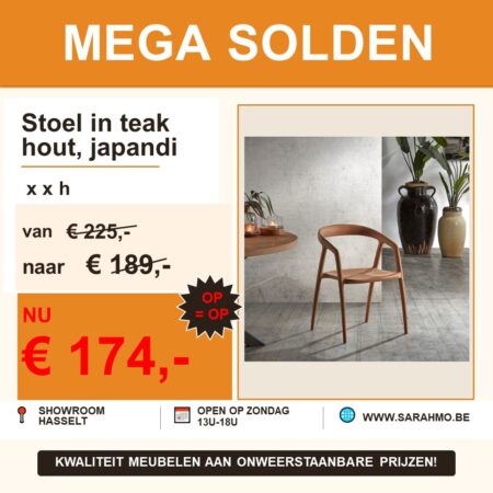 Stoel mega solden teak houten stoel sarah mo hasselt japandi stijl Stoel mega solden teak houten stoel sarah mo hasselt japandi stijl