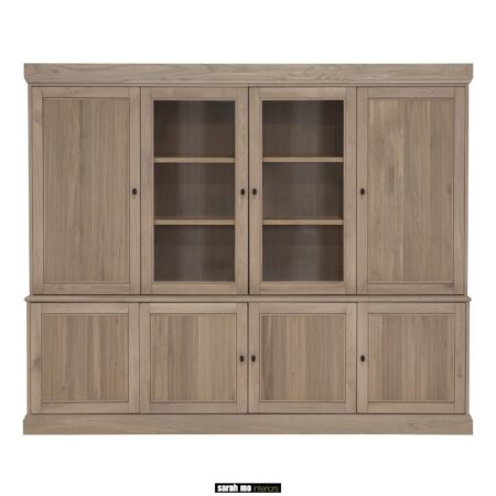 TAL104 eiken vitrinekast buffet kast van Sarah mo interieurs, maatwerk in eiken meubelen (2)