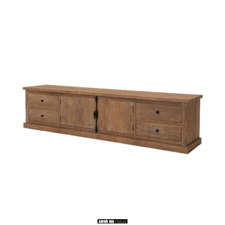 Tv dressoir Dante DAN144 teaken meubelen Sarah mo woonwinkel interieur, specialist in teak en eiken meubelen maatwerk