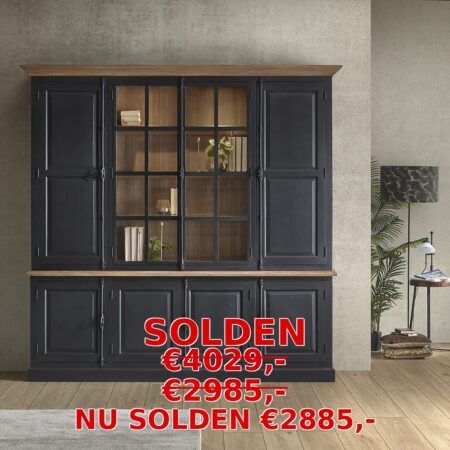 buffet vitrinekast zwart landelijk sarah mo hasselt solden buffet vitrinekast zwart landelijk sarah mo hasselt solden