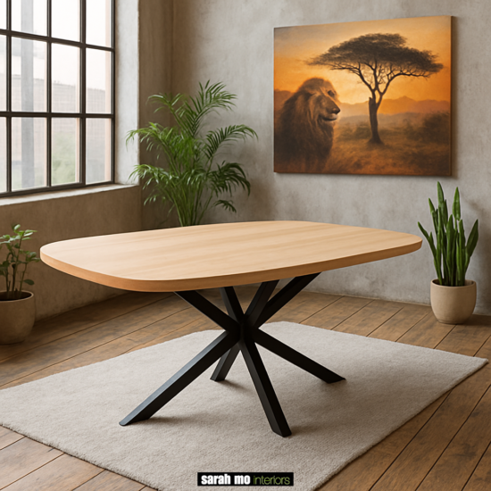 verlengbare tafel Sarah mo metalen spinvoet mylo